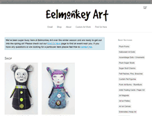Tablet Screenshot of eelmonkeyart.com